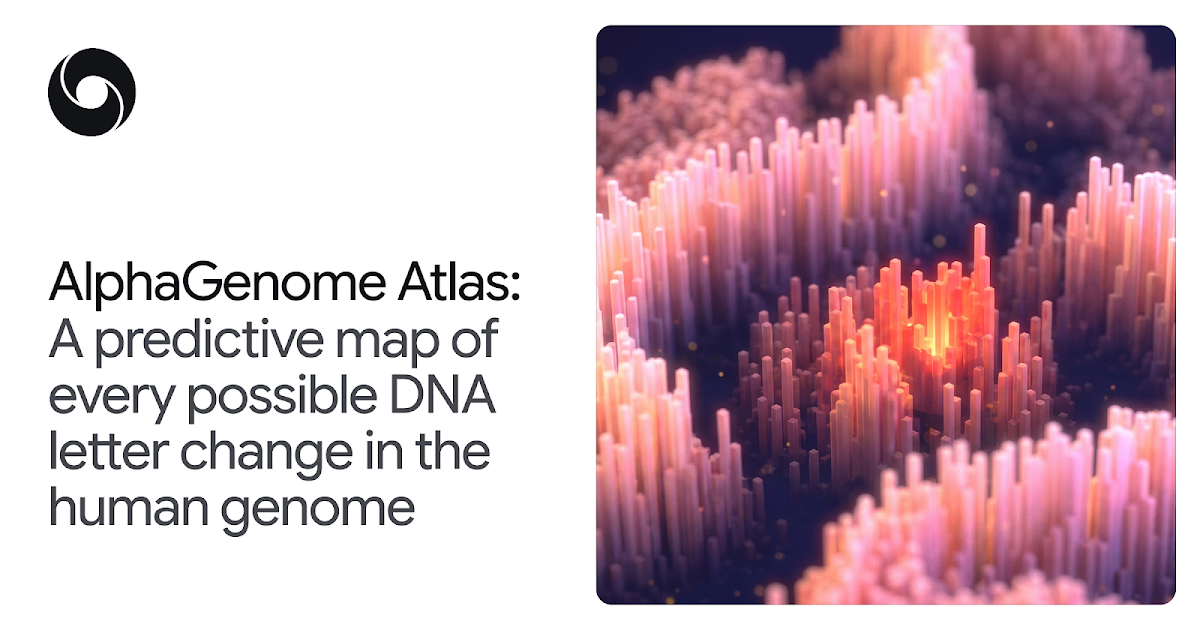 أطلس AlphaGenome من غوغل ديب مايند