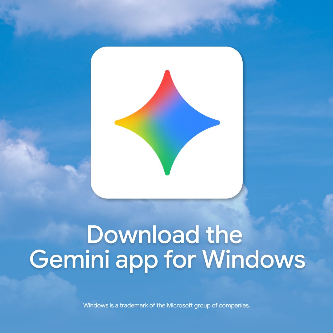 تطبيق Gemini على ويندوز